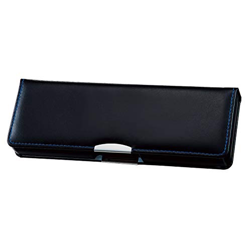 Amazon | クツワ クラリーノ 筆箱 はねカル 筆入れ 2ドア ブラック